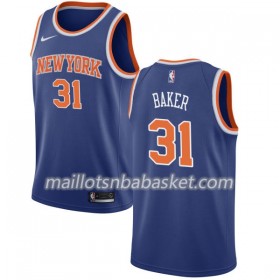 Maillot Homme New York Knicks Ron Baker 31 Nike 2017-18 Bleu Swingman